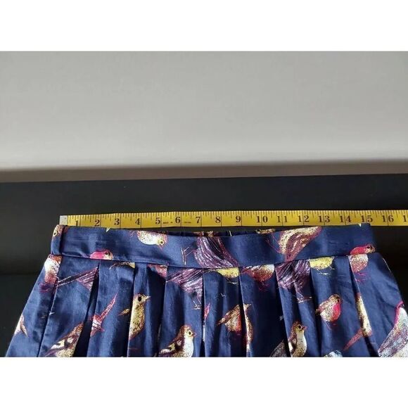 Grace Karin Skirt Sz M Navy with birds - Picture 5 of 6